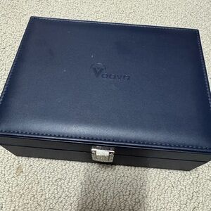 Navy jewelry box